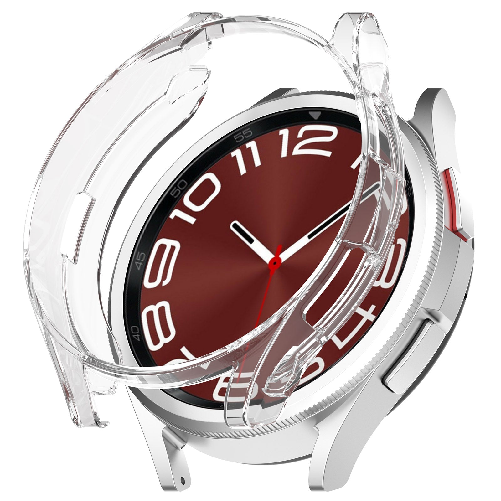 TPU Watch Case for Samsung Galaxy Watch6 Classic 47mm , Anti-scratch Hollow-out Protective Cover - Transparent TPU Watch Case for Samsung Galaxy Watch6 Classic 47mm , Anti-scratch Hollow-out Protective Cover - Transparent